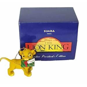 Disney Grolier Presidents Edition Lion King Simba Ornament with Box